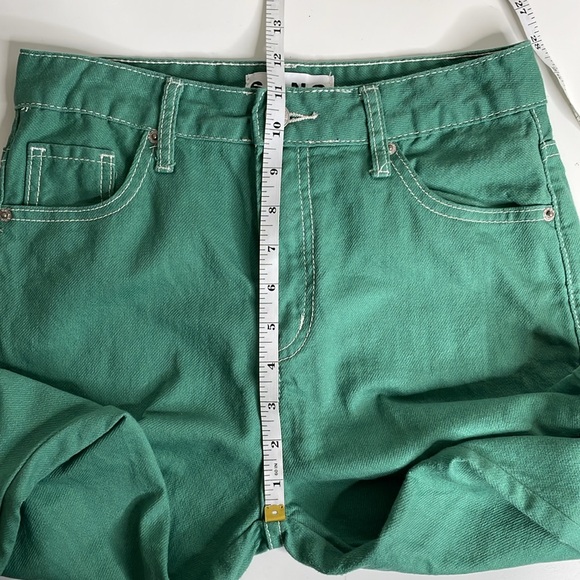 S.O.N.G 90’s Boyfriend Cargo Pants High Rise Green Size 1/25 - Picture 13 of 15